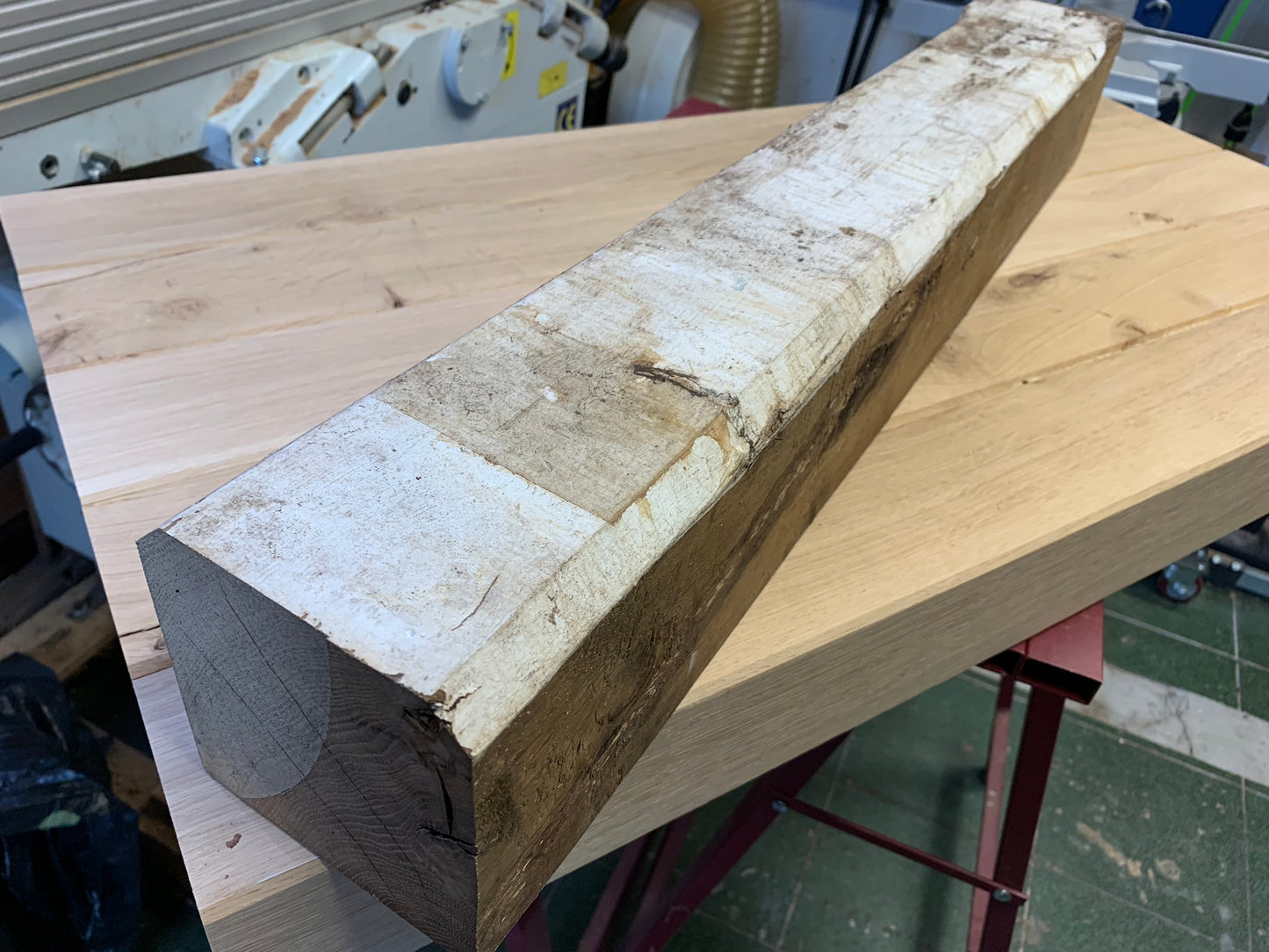 (C23-3-P1) Massief Eiken Bureau uit Gerecycleerd Hout