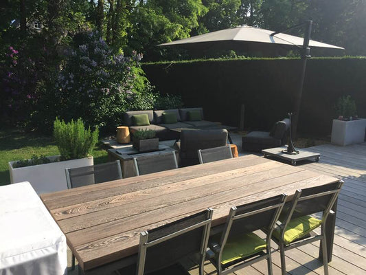 (C22-1-P1) Tuintafel in Wengéhout